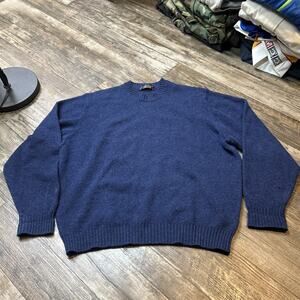 Brooks Brothers Sweater Mens XL Heather Taupe Shetland Wool Crewneck Pullover